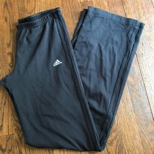Black adidas bootcut pant